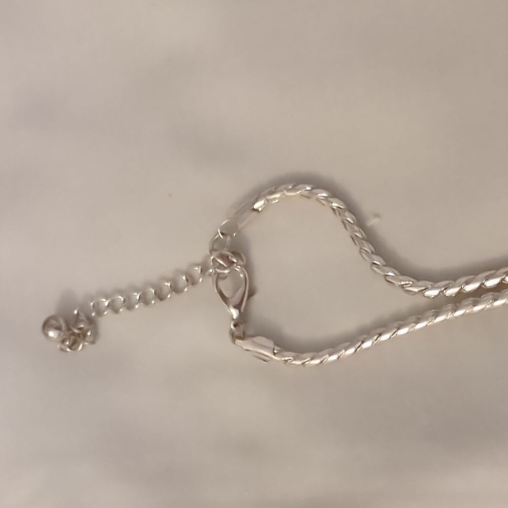 Silver Rhinestone Necklace - Picture 3 of 4